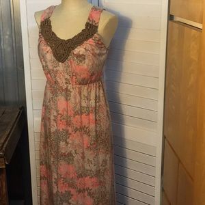 Faded Glory calf length sleeveless dress